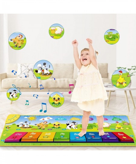 Piano Mat ToddlerToys Musical Dance Floor Piano Keyboard Mat with 25 Music Sounds Animal Blanket Touch Playmat Early Educatio...