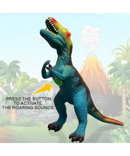 Soft T-Rex Dinosaur Toy with Roaring Sounds Large Soft Touch Tyrannosaurus Rex Dinosaur Toy with Sounds Free Standing Dinosau...