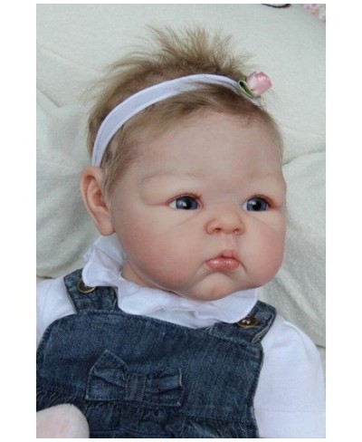 19 Inches Preemie Baby Blank Doll Kits DIY Reborn Cloth Body Soft Vinyl Pouting $89.68 - Dolls