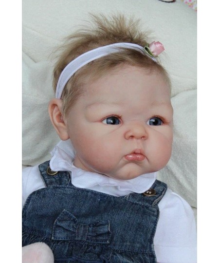 19 Inches Preemie Baby Blank Doll Kits DIY Reborn Cloth Body Soft Vinyl Pouting $89.68 - Dolls