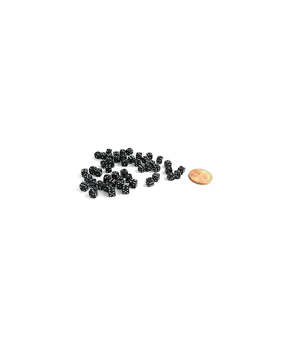 50 Six Sided D6 5mm .197 Inch Die Small Tiny Mini Miniature Black Dice $17.18 - Game Accessories