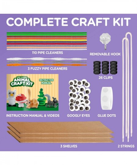 Art and Crafts Kit for Kids Ages 8-12 Create and Display Animals Kit Includes Supplies & Instruction Best Craft Project for K...