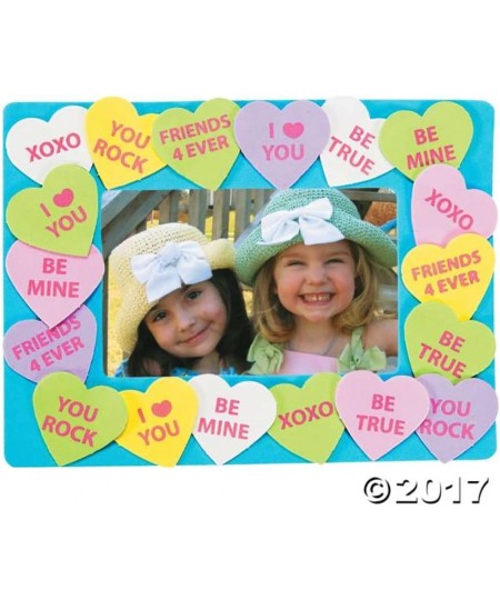 Conversation Heart Picture Frame Craft Kit - Makes 12 - Crafts for Kids and Fun Home Activities $35.40 - Craft Kits