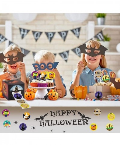 500 PCS Halloween Stickers Happy Halloween Stickers for Kids 1.5 Inch Round Halloween Character Stickers for Kids 8 Alternati...