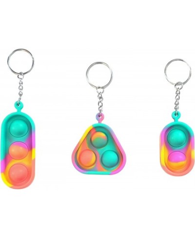 Fidget Pack Push Pop Bubble Fidget Sensory Toy Mini Keychain for Backpacks For Girls Boys Adults - 3 Pack $20.58 - Fidget Toys