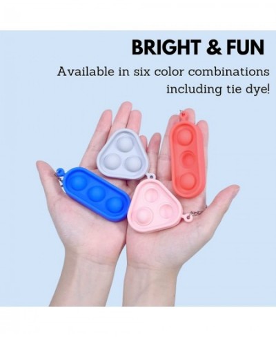 Fidget Pack Push Pop Bubble Fidget Sensory Toy Mini Keychain for Backpacks For Girls Boys Adults - 3 Pack $20.58 - Fidget Toys