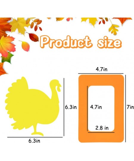 600 Pcs Thanksgiving Foam Stickers Autumn Fall Maple Leaf Turkey Pumpkins Self Adhesive Glitter Stickers with Jewels Stickers...