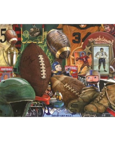 Springbok's 1000 Piece Jigsaw Puzzle Vintage Football - Made in USA $33.39 - Jigsaw Puzzles