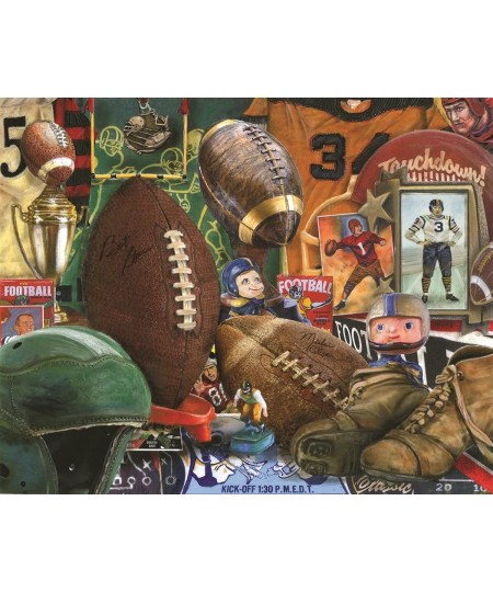 Springbok's 1000 Piece Jigsaw Puzzle Vintage Football - Made in USA $33.39 - Jigsaw Puzzles