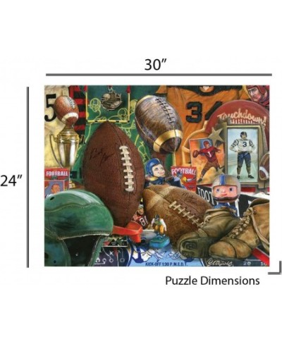 Springbok's 1000 Piece Jigsaw Puzzle Vintage Football - Made in USA $33.39 - Jigsaw Puzzles