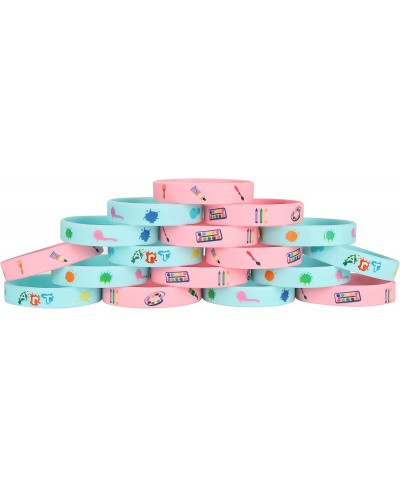 24 Pack Art Painting Silicone Wristbands Bracelets Paint Birthday Decoration Party Favors for Kids $17.53 - Kids' Dress-Up Ac...