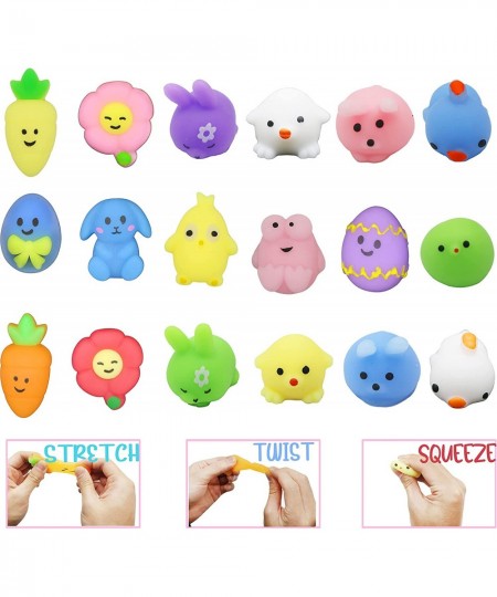 Easter Mochi Squishies Toys Easter Squishies Egg Toys Squishy Easter Eggs Stress Relief Squishies Toys for Kids Boys Girls To...