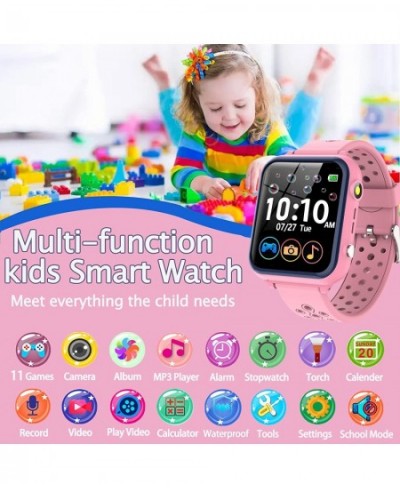 Kids Game Smart Watch Kids Smart Watch for Boys Girls Waterproof Phone for Kids with Camera 11 Children Learning Games Alarm ...