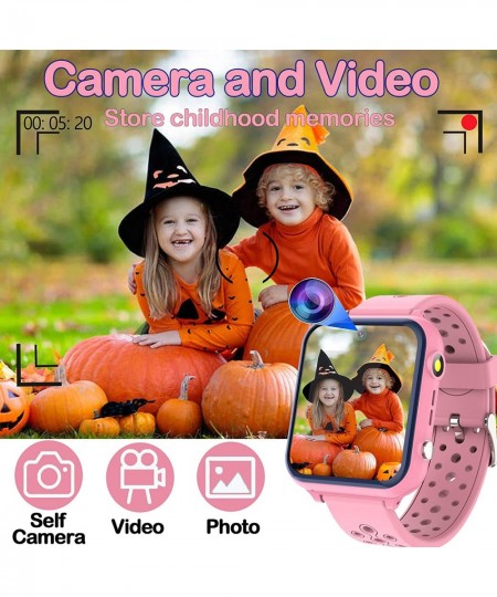 Kids Game Smart Watch Kids Smart Watch for Boys Girls Waterproof Phone for Kids with Camera 11 Children Learning Games Alarm ...