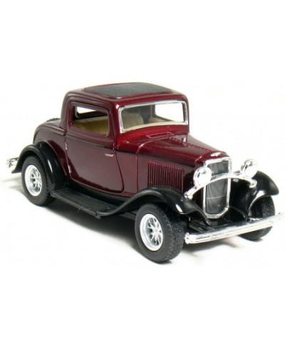 Set of 4: 5" 1932 Ford 3-Window Coupe 1:34 Scale (Green/Maroon/Red/Yellow) Toy Multicolor $38.29 - Kids' Play Cars & Race Cars