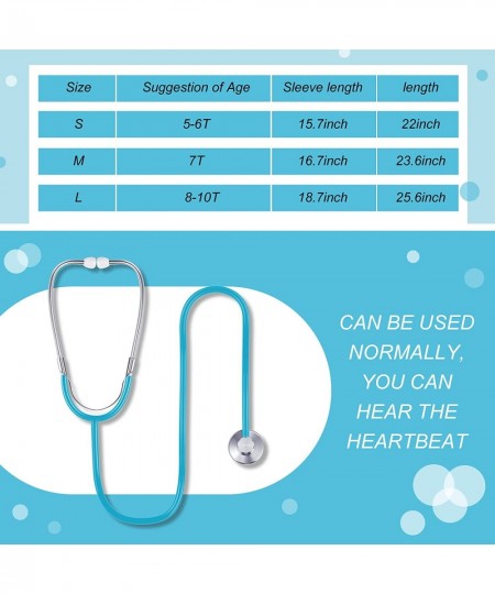 3 Pcs Halloween Doctor Lab Costume for Kids Pretend Play Doctor Dress Up Kit Working Stethoscope and Work Card $24.31 - Kids'...