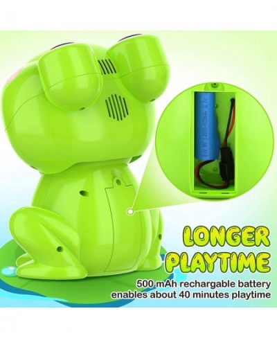 Bubble Machine for Kids Automatic Rechargeable Frog Bubble Maker with Solutions for Toddlers Bubble Blower Outdoor Toys for B...