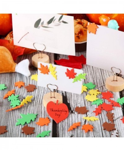 900 Pieces Fall Leaf Stickers Adhesive Foam Maple Leaves Stickers Assorted Leaf Shapes Stickers for Kid's Art Craft Halloween...