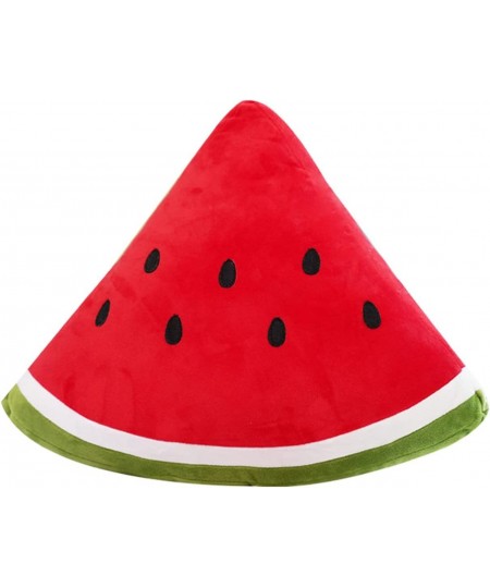 Watermelon Throw Pillow Stuffed Watermelon Toy Decorative Watermelon Seat Cushion Triangular Watermelon Toy Doll Cotton Water...