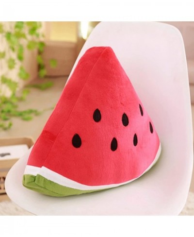 Watermelon Throw Pillow Stuffed Watermelon Toy Decorative Watermelon Seat Cushion Triangular Watermelon Toy Doll Cotton Water...