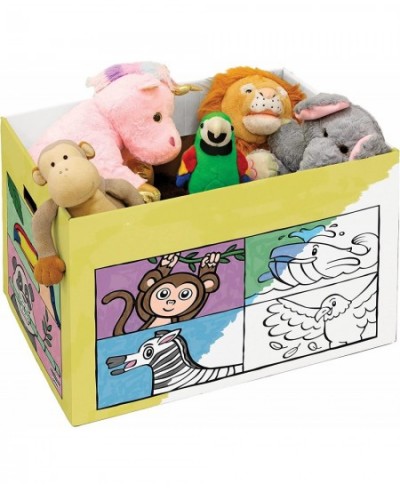 at Play Animal Toy Box Cardboard Color-In Toy Box for Kids $53.36 - Kids' Playhouses