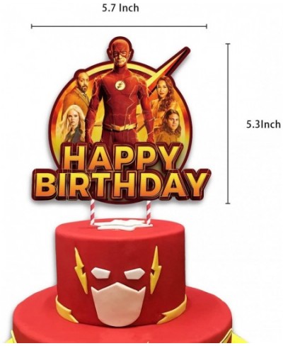 The Flash Party Supplies Include Colorful Banner Cake Topper Cupcake Toppers Balloons $29.94 - Kids' Party Decorations