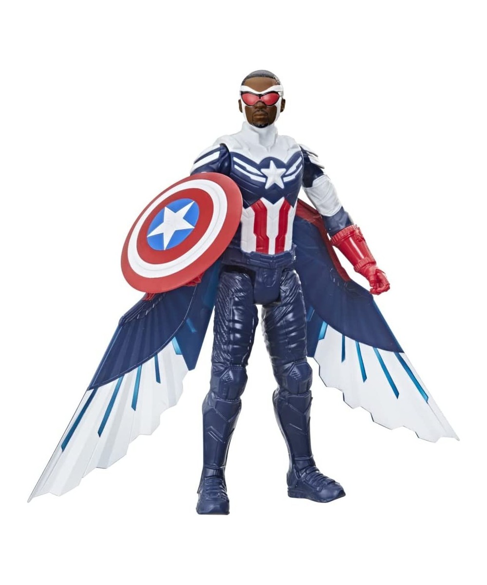 Marvel Studios Titan Hero Series Captain America Action Figure 12-Inch Toy Includes Wings for Kids Ages 4 and Up $29.77 - Act...