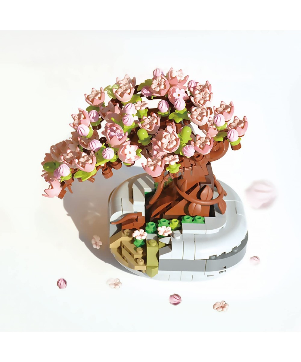 Bonsai Tree 2021 Mini Sakura Building Block Set Cherry Blossom Treehouse Toys Kit Botanical Collection Creative Flower Potted...