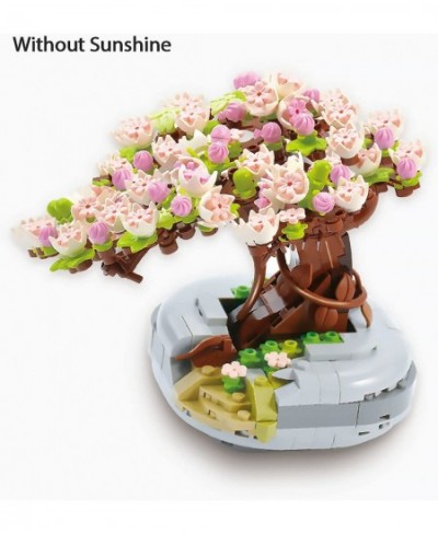 Bonsai Tree 2021 Mini Sakura Building Block Set Cherry Blossom Treehouse Toys Kit Botanical Collection Creative Flower Potted...