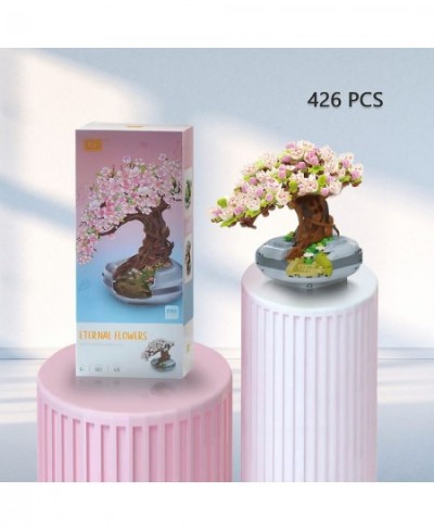 Bonsai Tree 2021 Mini Sakura Building Block Set Cherry Blossom Treehouse Toys Kit Botanical Collection Creative Flower Potted...