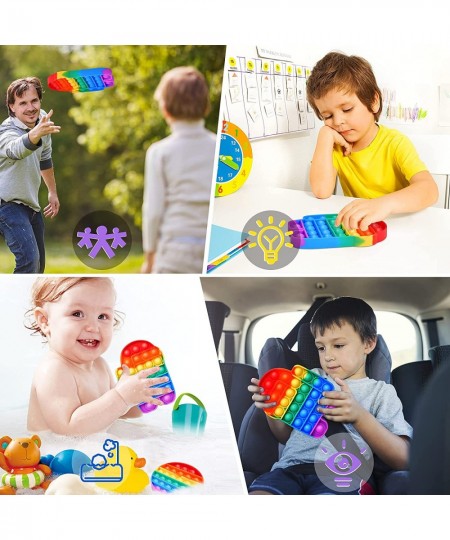 Pop Fidget Toys Bubble Pop Fidget Sensory Toys Poppet Fidget Figetget Toy Rainbow Alient Shape $15.22 - Fidget Toys