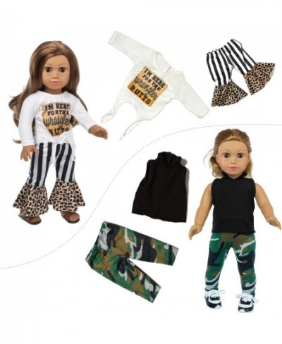 22 Pcs 18 inch Doll Clothes Gifts and Accessories Fit 18 inch Girl Doll - Including 10 Sets of Various Styles Doll Clothes Ha...