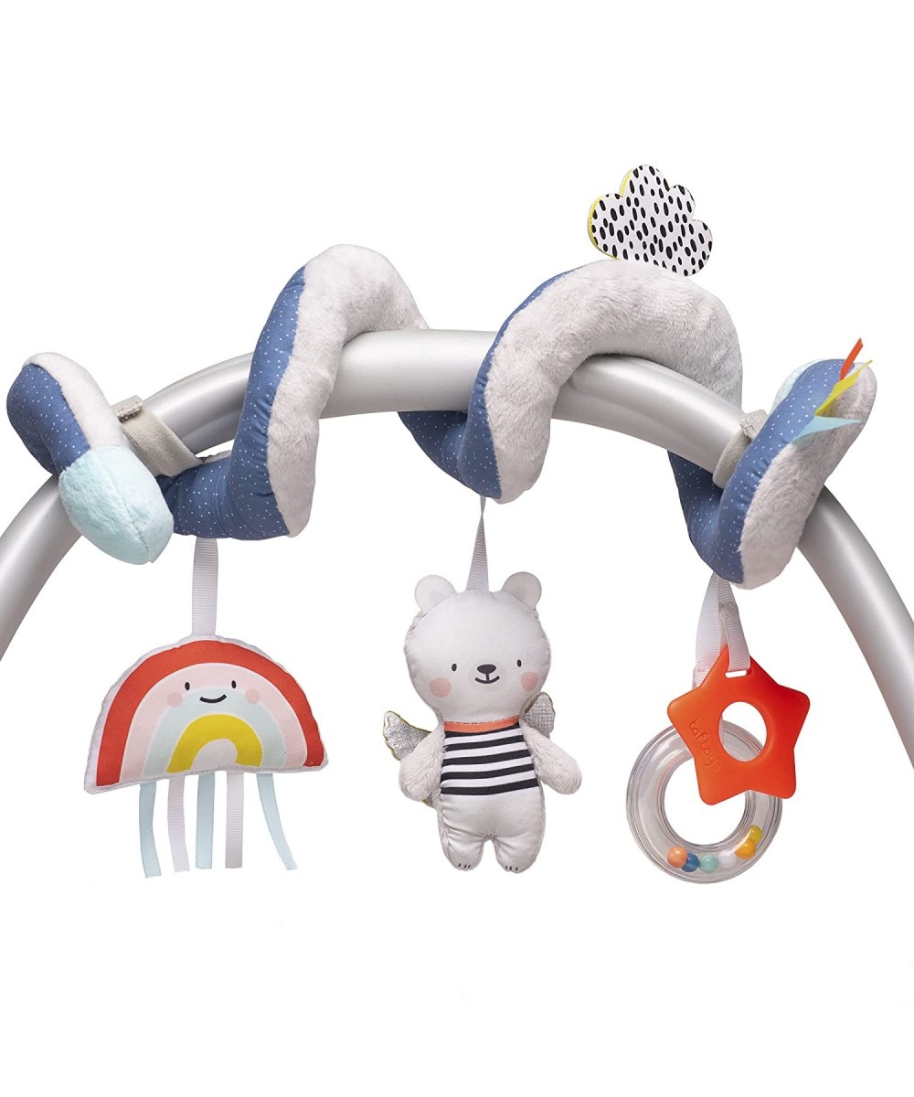 Hanging Rattles Spiral Plush Toys Crib Toys Stroller Toys Car Seat Toys Infant Toys 0-3 3-6 Months with Musical Plush Toys St...