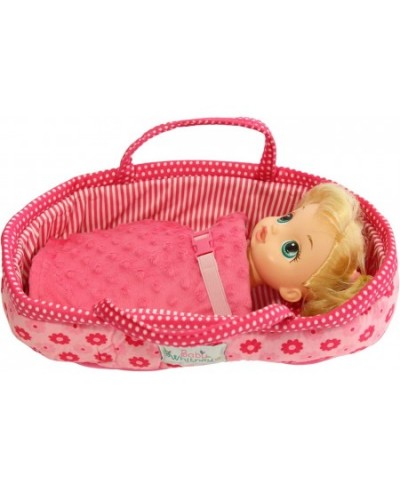 Pink Daisy 14" Doll Carrier Bassinet Bed Carrier & Pillow (Doll Not Included) $28.72 - Doll Accessories