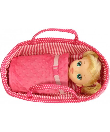 Pink Daisy 14" Doll Carrier Bassinet Bed Carrier & Pillow (Doll Not Included) $28.72 - Doll Accessories