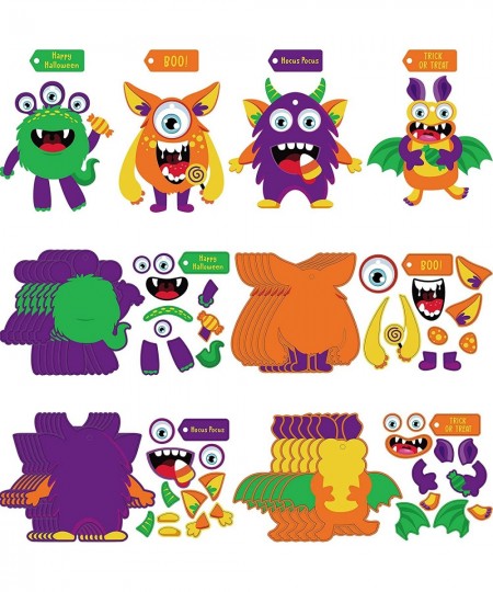 Halloween Craft Paper Ornaments for Kids Halloween Craft Kits DIY Craft Halloween Paper Decorative Kit Art Craft DIY Handcraf...