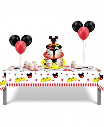 Large 3-Tier Mickey Minnie Cupcake Stand 12Inch Cardboard Cupcake Tray for Wedding Birthday Baby Shower Mickey Minnie Birthda...