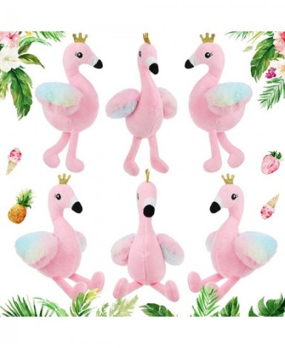 6 Pieces Mini Flamingo Plush Stuffed Animal 8 Inch Cute Pink Flamingo Plush Toy Small Stuffed Flamingo Plush for Keychain Gir...