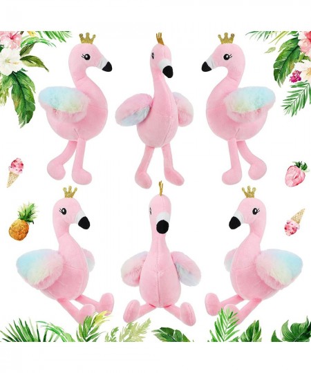 6 Pieces Mini Flamingo Plush Stuffed Animal 8 Inch Cute Pink Flamingo Plush Toy Small Stuffed Flamingo Plush for Keychain Gir...