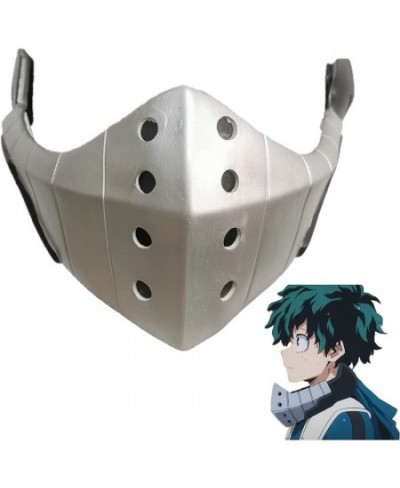 Izuku Midoriya Latex Mask My Hero Academia Deku Halloween Cosplay Costume Carnival Masquerade Accessories Silver One Size $45...