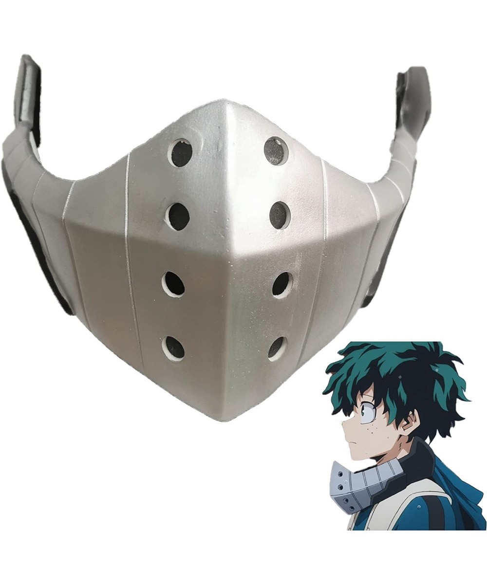 Izuku Midoriya Latex Mask My Hero Academia Deku Halloween Cosplay Costume Carnival Masquerade Accessories Silver One Size $45...