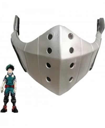 Izuku Midoriya Latex Mask My Hero Academia Deku Halloween Cosplay Costume Carnival Masquerade Accessories Silver One Size $45...