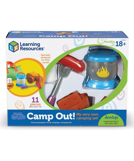 New Sprouts Camp Out! My Very Own Camping Set - 11 Pieces Ages 18+ months Toddler Camping Toys Outdoor Toys Camp Out Play Set...