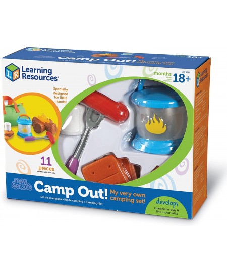 New Sprouts Camp Out! My Very Own Camping Set - 11 Pieces Ages 18+ months Toddler Camping Toys Outdoor Toys Camp Out Play Set...