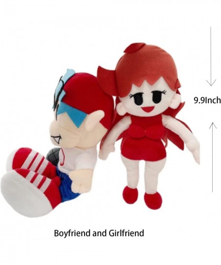 Friday Night Grilfriend and Boyfriend Plush Toy 9.9Inch 2 Plush Set Boyfriend with Microphone and Girlfriend Stuffed Toy 10 x...