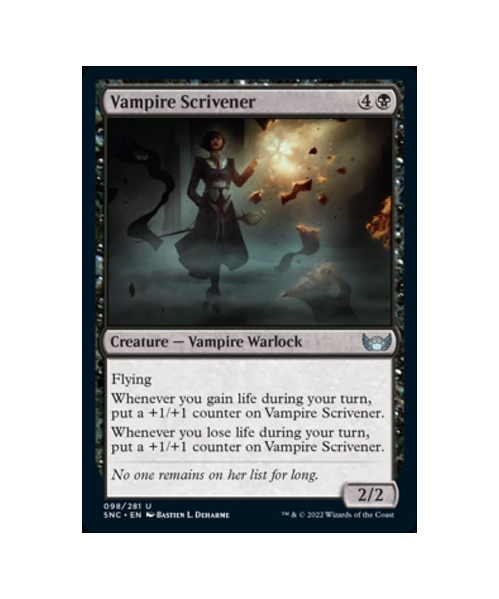 Magic: the Gathering - Vampire Scrivener (098) - Streets of New Capenna $10.61 - Trading Cards & Accessories