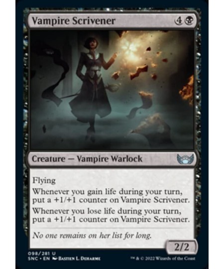 Magic: the Gathering - Vampire Scrivener (098) - Streets of New Capenna $10.61 - Trading Cards & Accessories