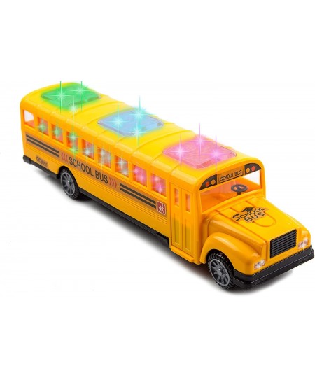 Yellow School Bus with Flashing LED Lights and Bus Sounds. Bump and Go Action Bus for Boys and Girls 3 Years Old and Above $3...