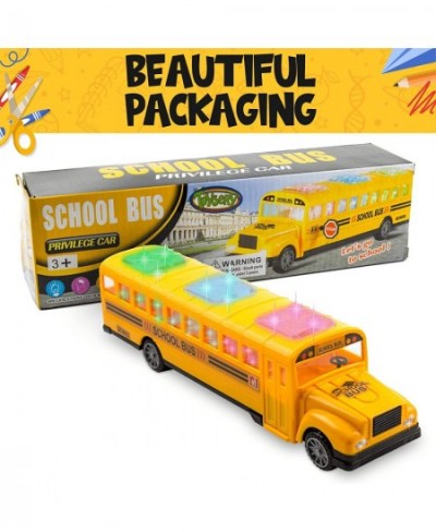 Yellow School Bus with Flashing LED Lights and Bus Sounds. Bump and Go Action Bus for Boys and Girls 3 Years Old and Above $3...