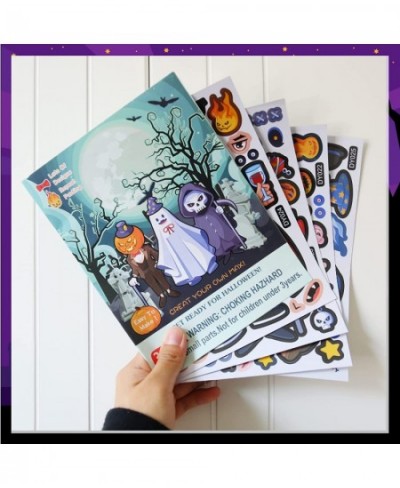 Halloween Party Games Stickers for Kids Make Your Own DIY Stickers Kids Halloween Activities Stickers 12sheets Classroom Priz...